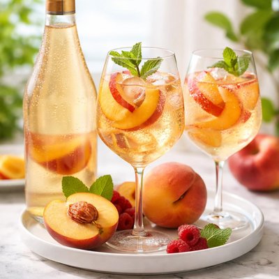 Barefoot fruitscato peach wine