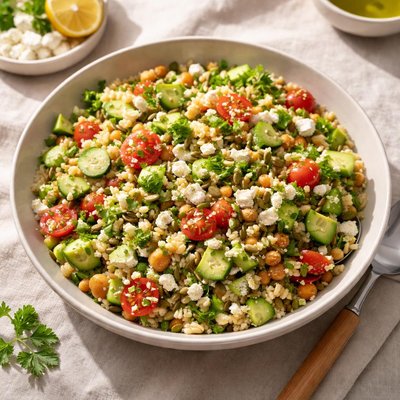 Barley green salad