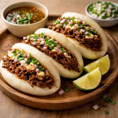 Barria bao tacos