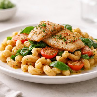 Basa cavatappi made from chickpeas pasta