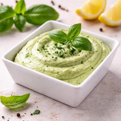 Basil aioli sauce
