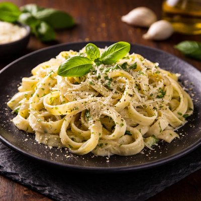 Basil alfredo