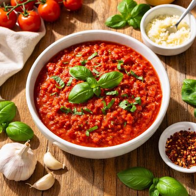 Basil marinara sauce