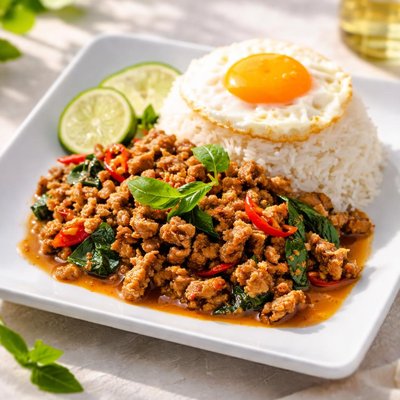 Basil pork