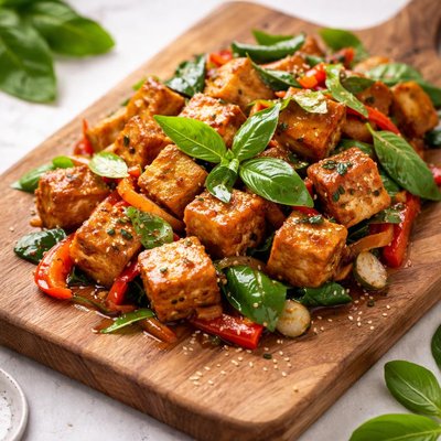 Basil tofu