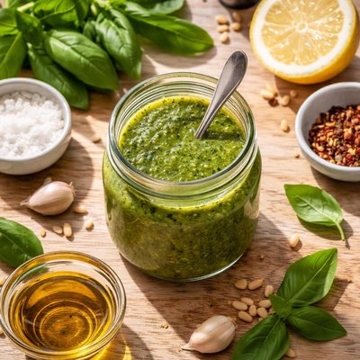 Basil vinaigrette