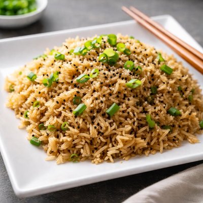 Basmati rice with soy sauce