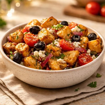 Batata mediterrania air fry