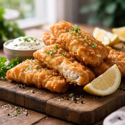 Battered pan fried fish