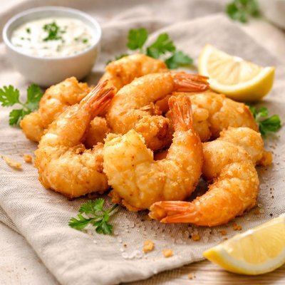 Battered prawns