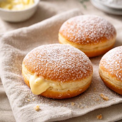 Bavarian bismarck donut