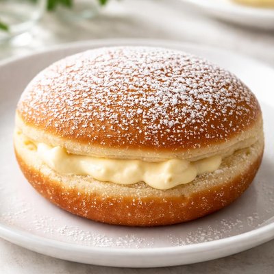 Bavarian cream donut