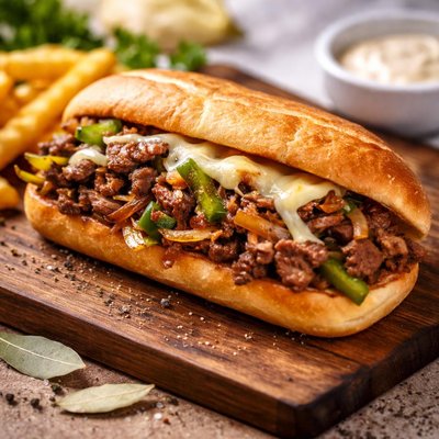 Bay leaf philly cheesesteak