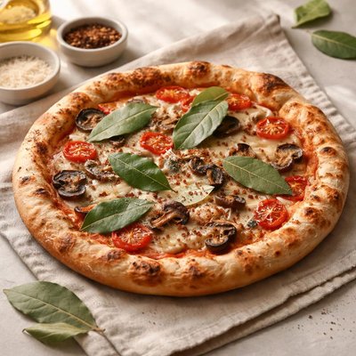 Bay leaf pizza