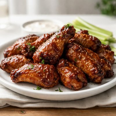 Bbq baked chicken wings