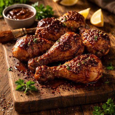 Bbq baked drumsticks