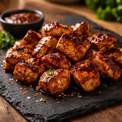 Bbq chicken breast chunks