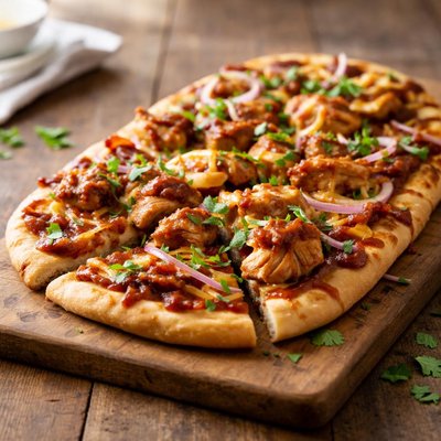 Bbq chicken flatbread