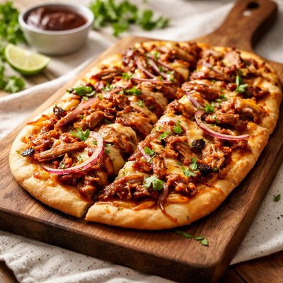 Bbq chicken flatbread pizza