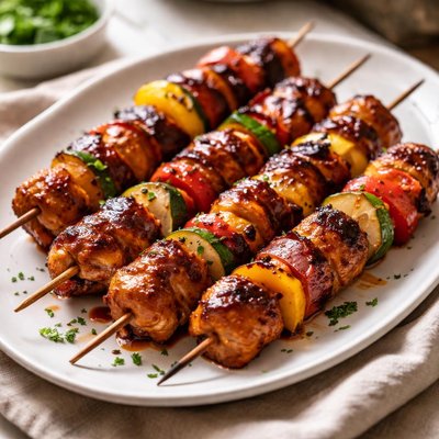 Bbq chicken kababs