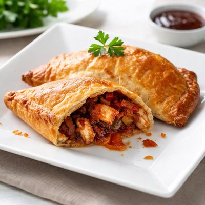 Bbq chicken pasty