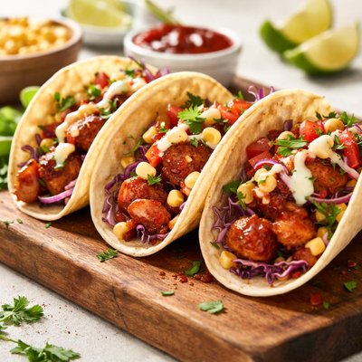 Bbq chicken taco
