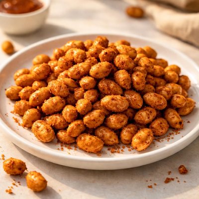 Bbq coated peanuts
