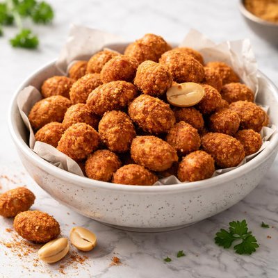 Bbq crispy coated peanuts