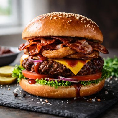 Bbq hamburger