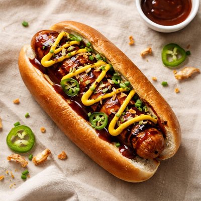 Bbq hot dog