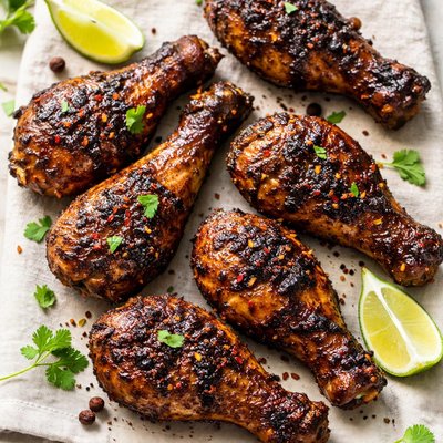Bbq jerk chicken drumstick