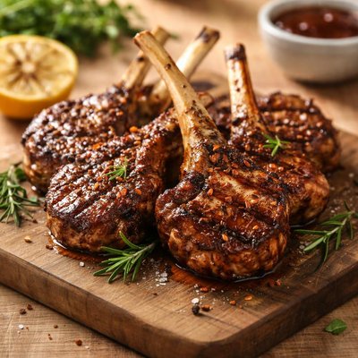 Bbq lamb cutlet