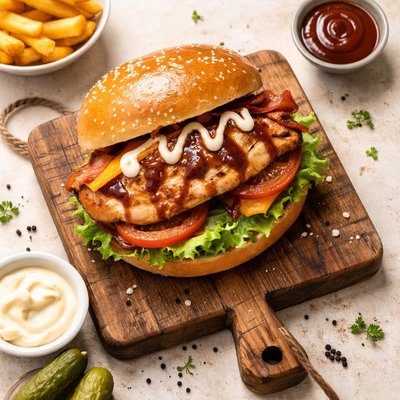 Bbq mayo chicken sandwich