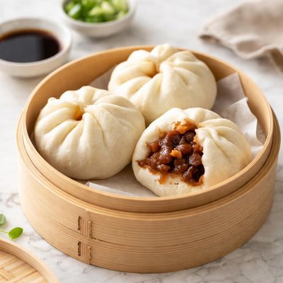 Bbq pork bao