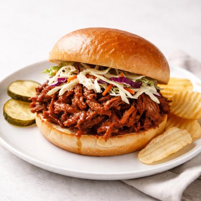 Bbq pulled prork sandwhich
