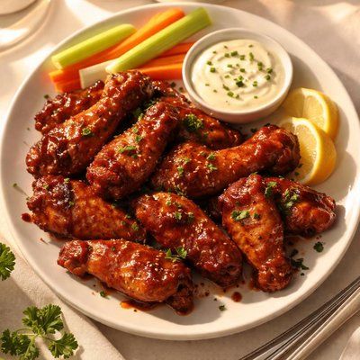 Bbq sauce wings