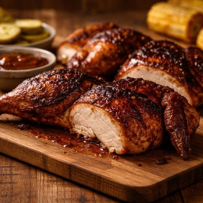 Bbq smoked chicken
