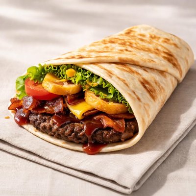 Bbq tortilla burger king