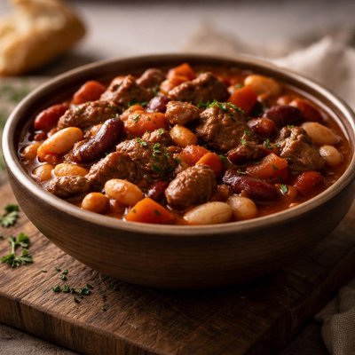 Bean and beef stew