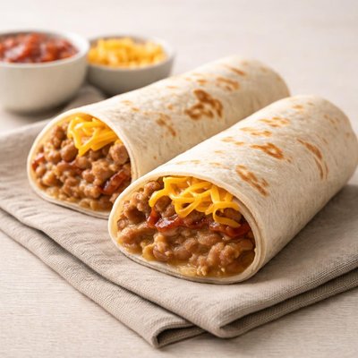 Bean and cheese burrito del taco
