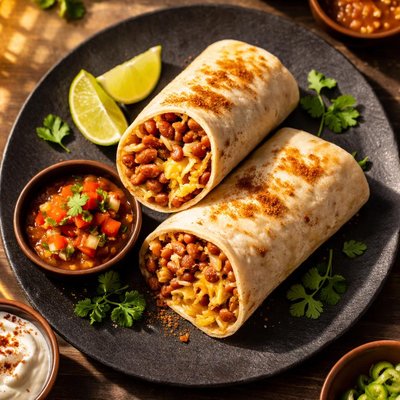 Bean and cheese burritoo