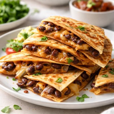 Bean and cheese quesadilla