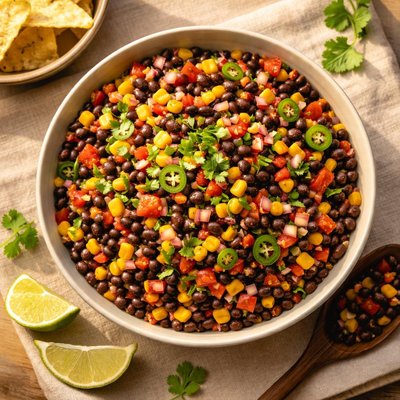 Bean and corn salsa