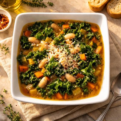 Bean and kale soup