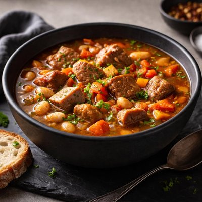Bean and pork soup