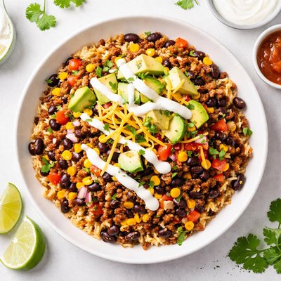 Bean beef rice burrito mix