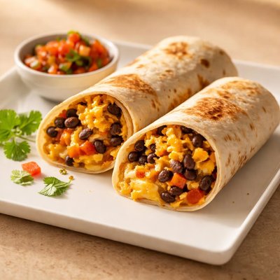 Bean egg cheese burrito