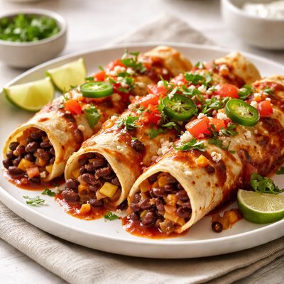 Bean enchiladas