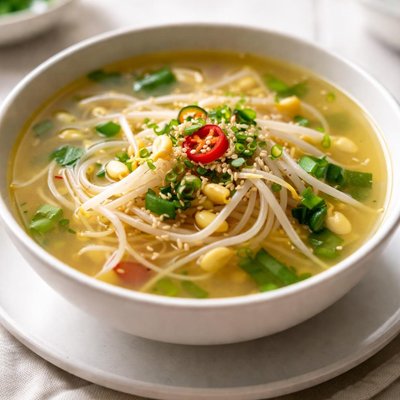 Bean sprout soup