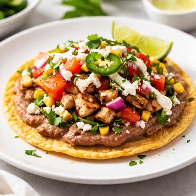 Bean tostada